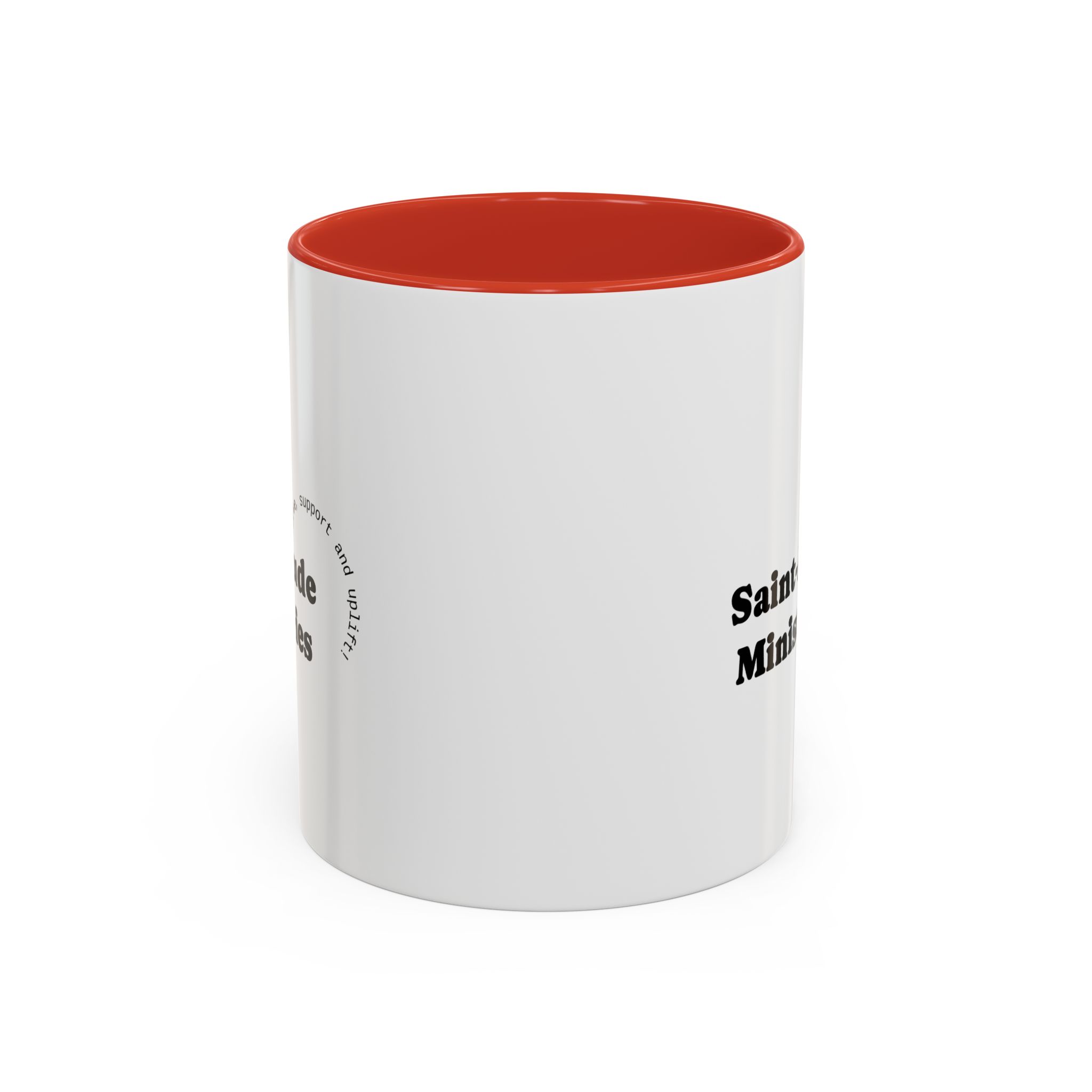 Saint-Aude Ministries Accent Coffee Mug — 11/15oz Black-Trim Ceramic Mug - Image 13