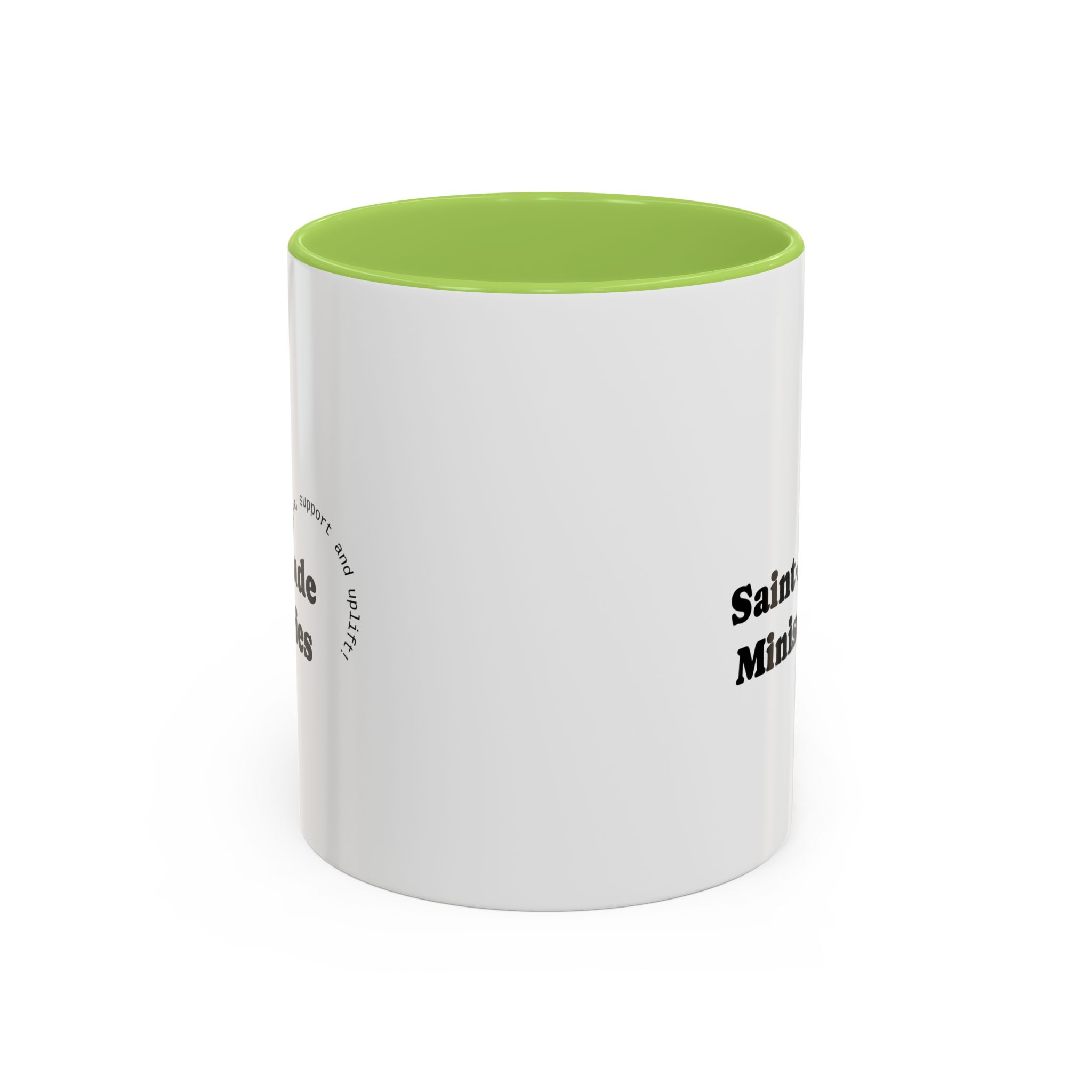 Saint-Aude Ministries Accent Coffee Mug — 11/15oz Black-Trim Ceramic Mug - Image 29