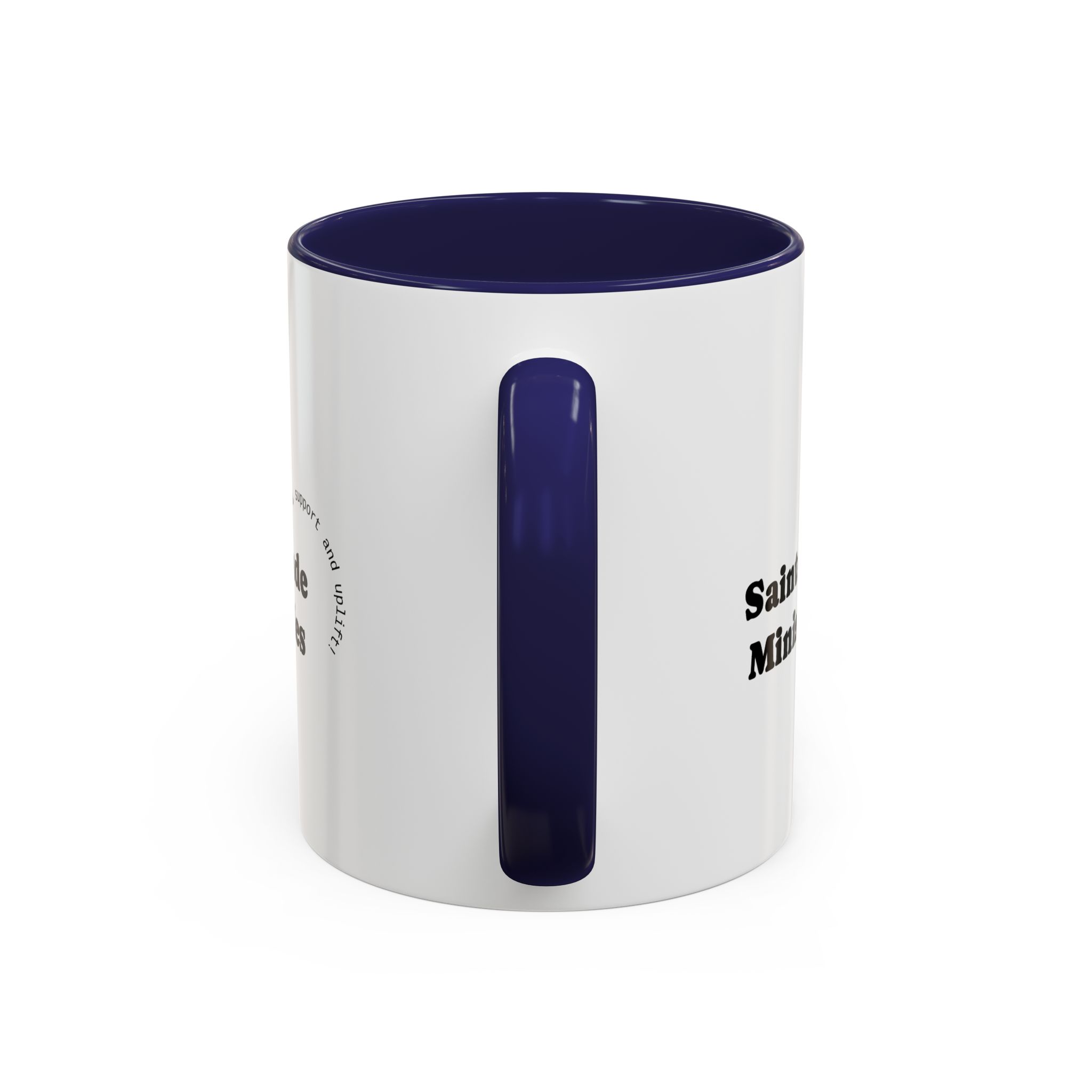 Saint-Aude Ministries Accent Coffee Mug — 11/15oz Black-Trim Ceramic Mug - Image 8