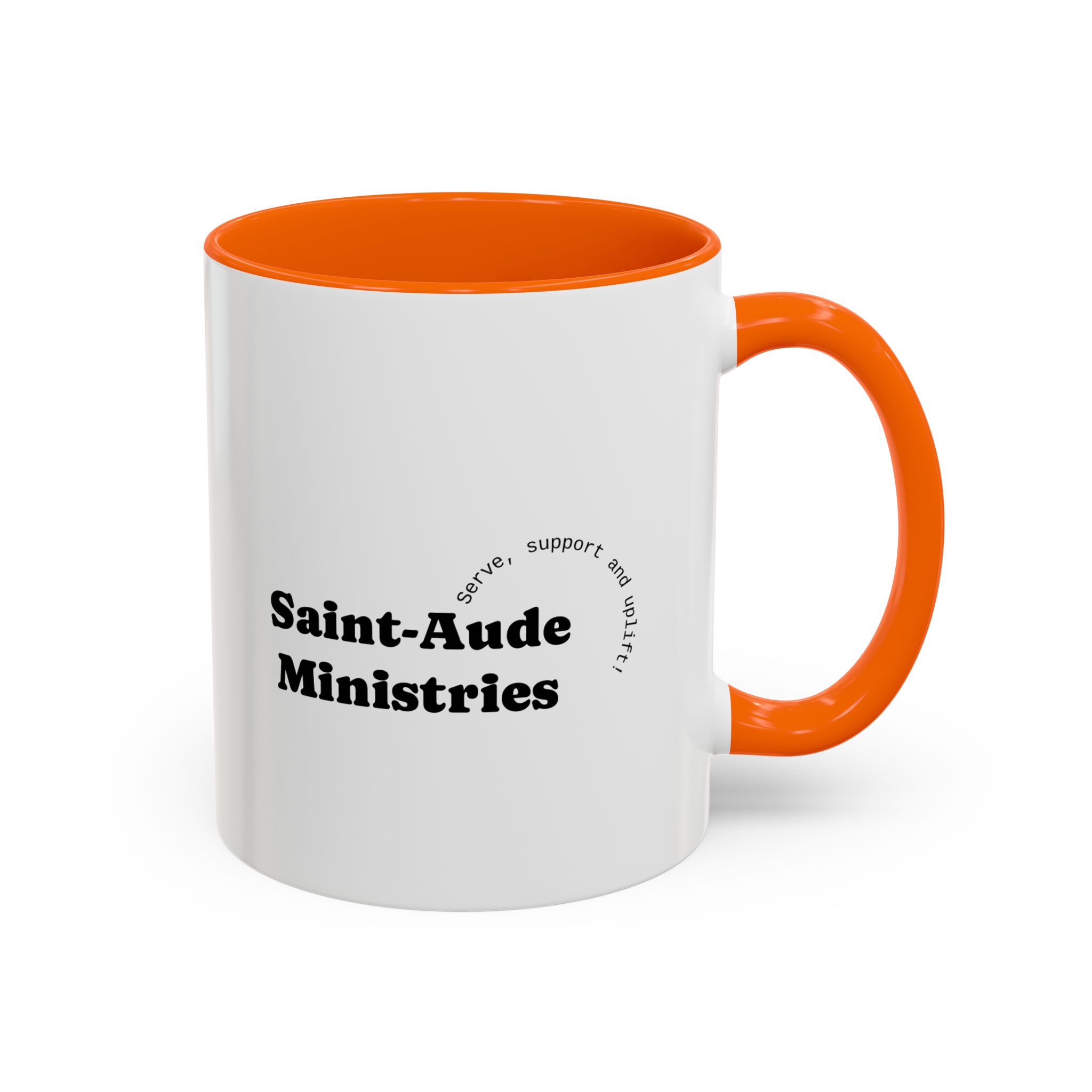 Saint-Aude Ministries Accent Coffee Mug — 11/15oz Black-Trim Ceramic Mug - Image 22