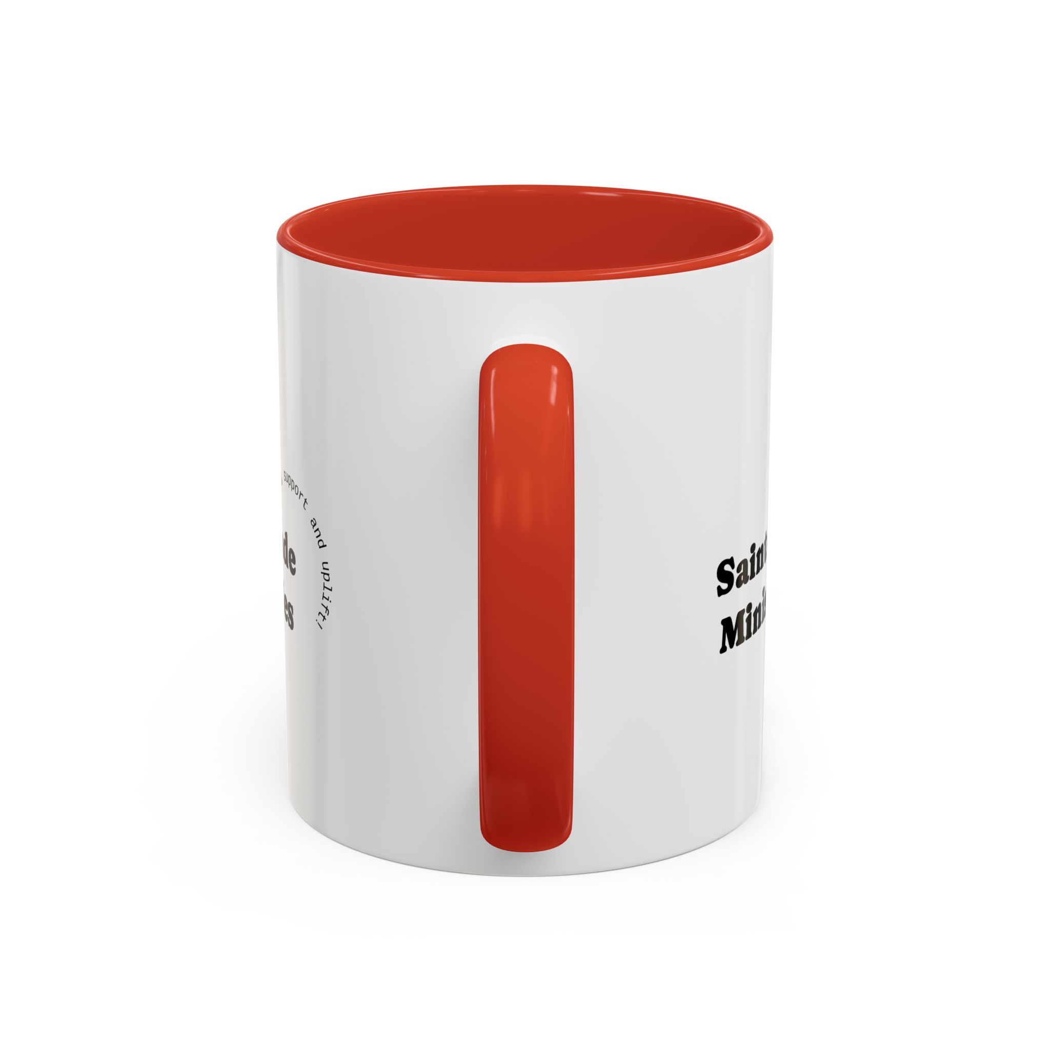 Saint-Aude Ministries Accent Coffee Mug — 11/15oz Black-Trim Ceramic Mug - Image 16