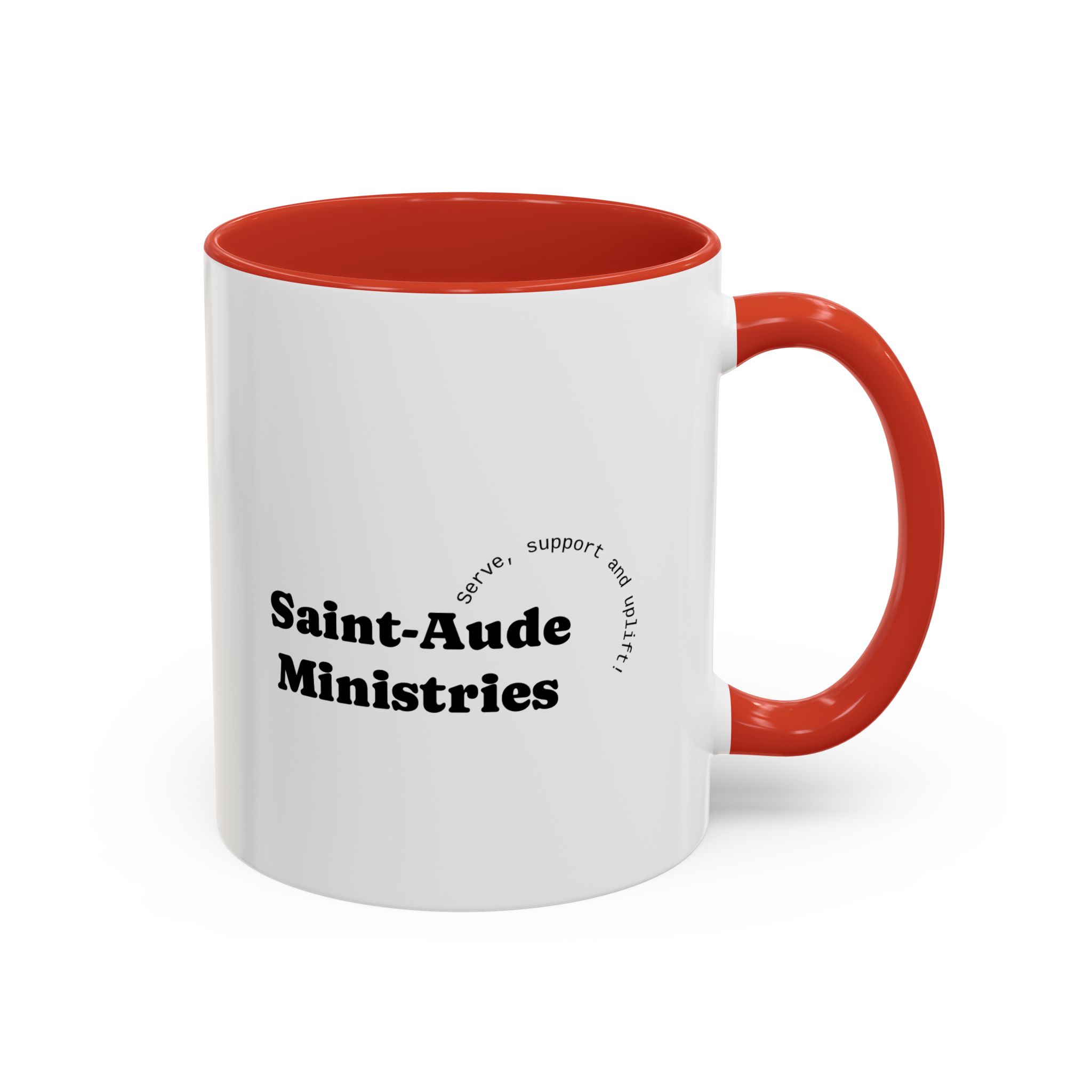 Saint-Aude Ministries Accent Coffee Mug — 11/15oz Black-Trim Ceramic Mug - Image 14